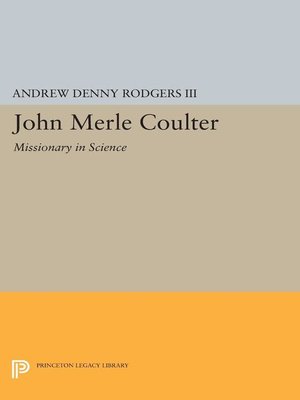 cover image of John Merle Coulter